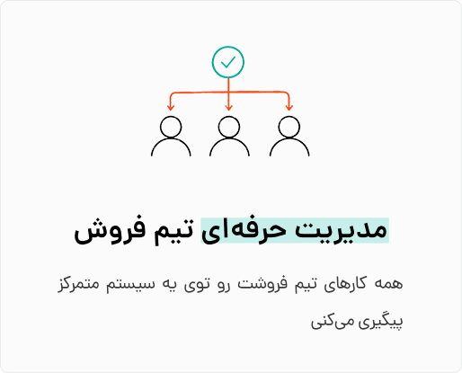 مدیریت حرفه‌ای تیم فروش